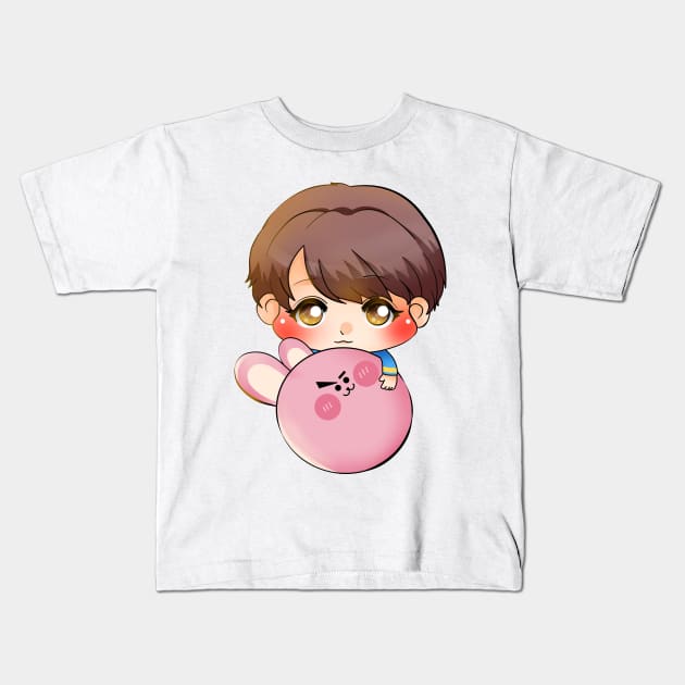 Round Round Cooky Kids T-Shirt by Piliponia